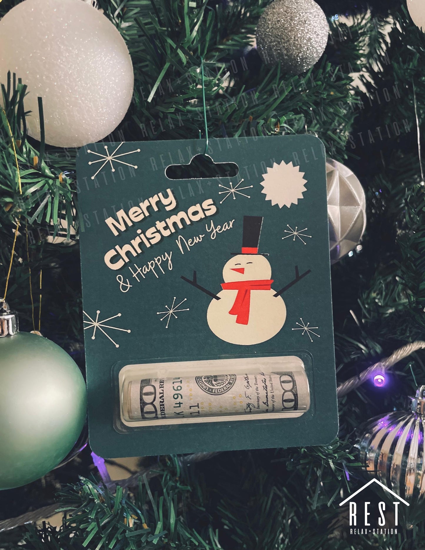 Christmas Money Card - Money Holder Card - Stocking Stuffer - Christmas Gift for Kids - Money Gift Holder - Christmas Ornaments