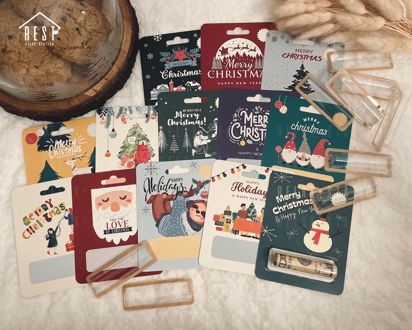 Christmas Money Card - Money Holder Card - Stocking Stuffer - Christmas Gift for Kids - Money Gift Holder - Christmas Ornaments