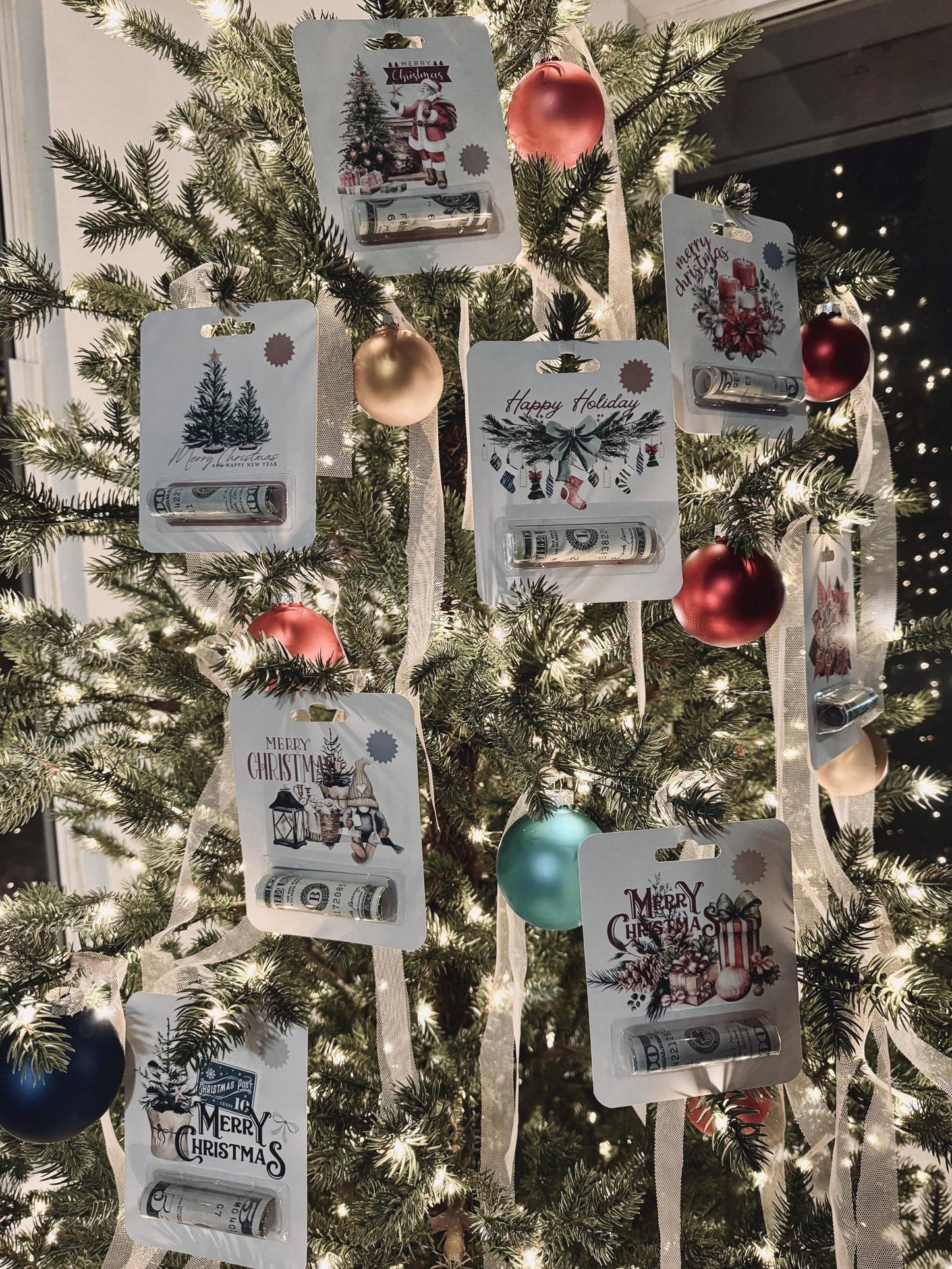 BLACK FRIDAY /Christmas Money Holder /Christmas Ornaments /Stocking Stuffers /Cash Gift Ideas Christmas/ Money holder/Christmas Gifts/Gifts