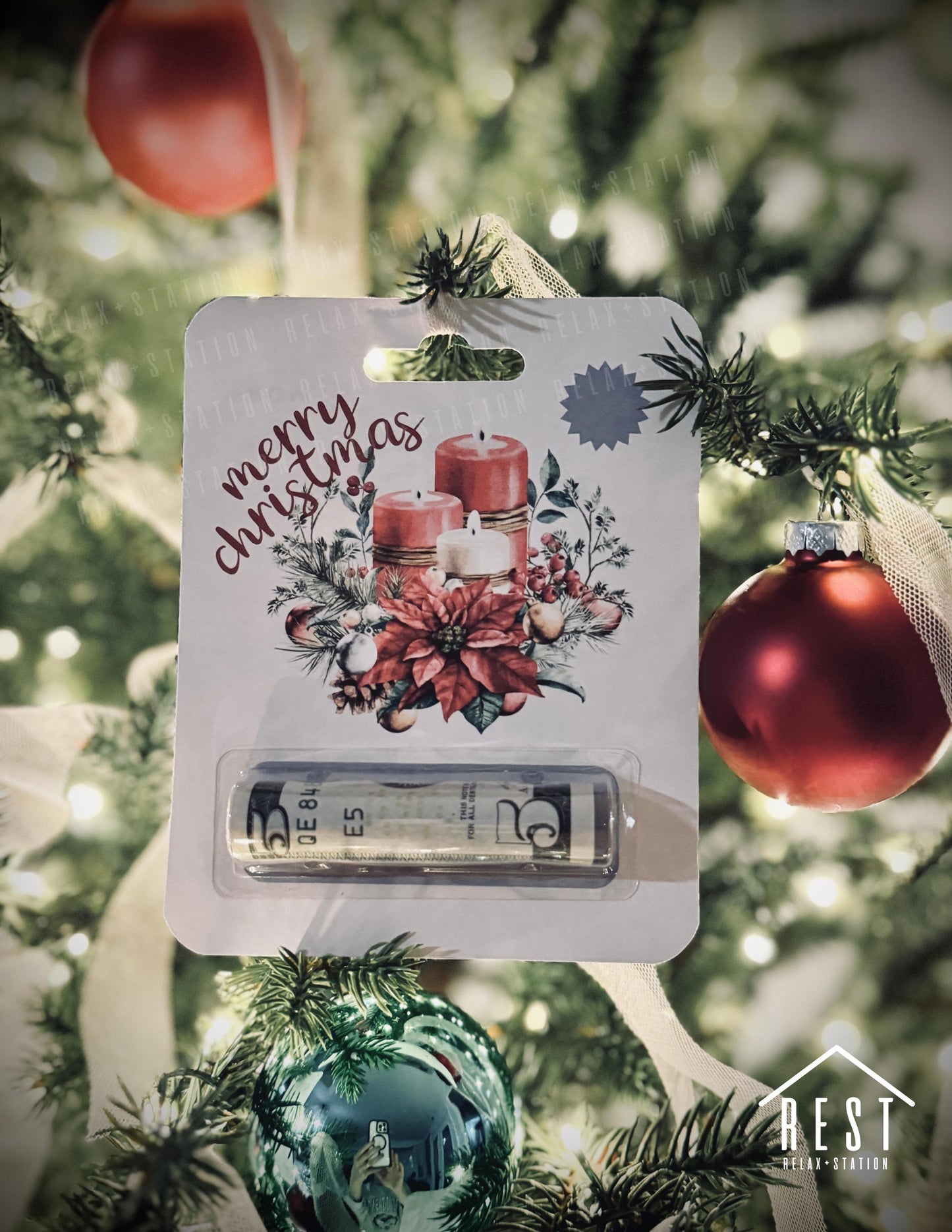 Christmas Money Card - Money Holder Card - Stocking Stuffer - Christmas Gift for Kids - Money Gift Holder - Christmas Ornaments