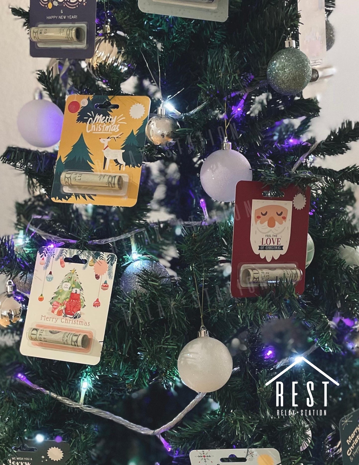 Christmas Money Card - Money Holder Card - Stocking Stuffer - Christmas Gift for Kids - Money Gift Holder - Christmas Ornaments
