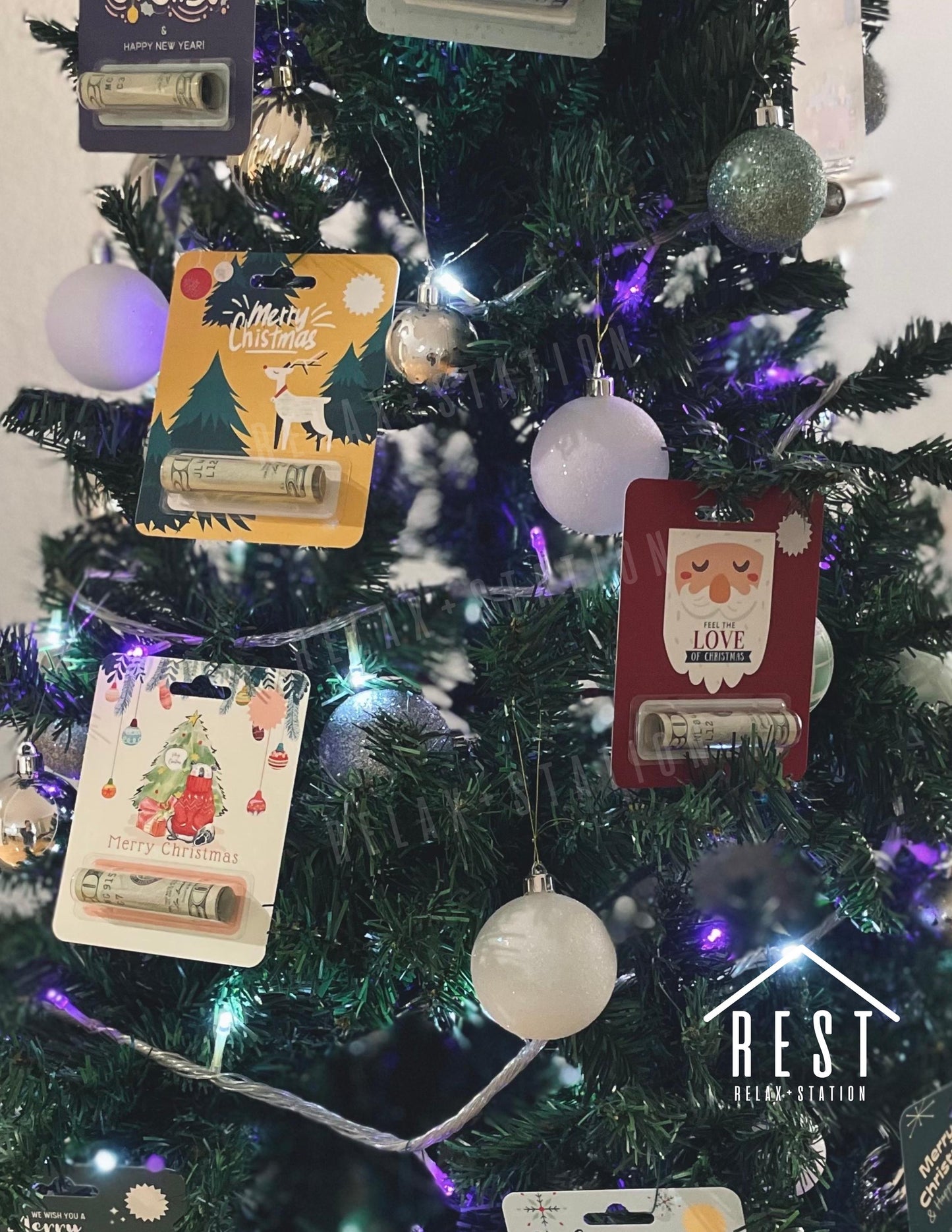 Christmas Money Card - Money Holder Card - Stocking Stuffer - Christmas Gift for Kids - Money Gift Holder - Christmas Ornaments