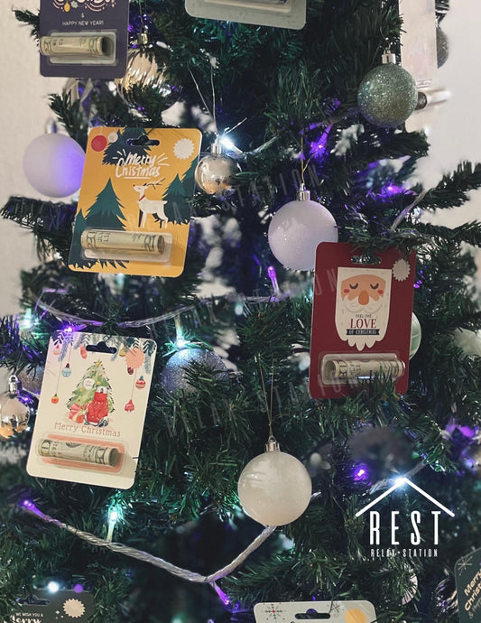 Christmas Money Card - Money Holder Card - Stocking Stuffer - Christmas Gift for Kids - Money Gift Holder - Christmas Ornaments
