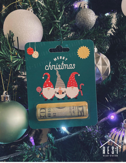 Christmas Money Card - Money Holder Card - Stocking Stuffer - Christmas Gift for Kids - Money Gift Holder - Christmas Ornaments