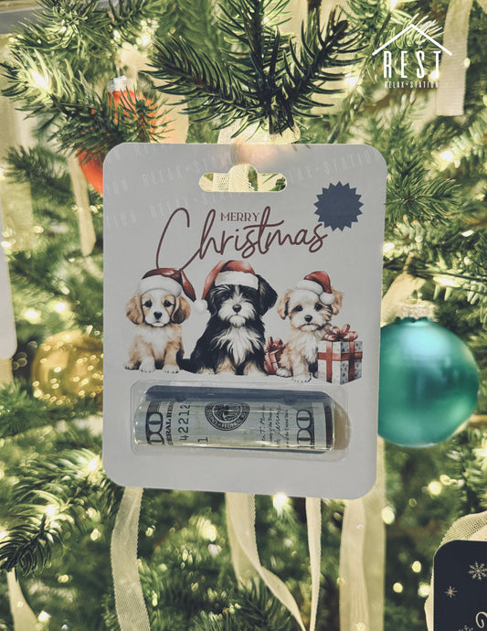 BLACK FRIDAY /Christmas Money Holder/Money Holder Card /Stocking Stuffers /Christmas Gift for Kids / Money Gift Holder /Christmas Ornaments