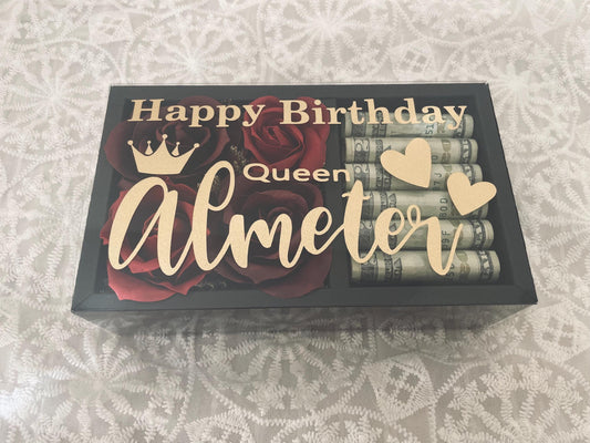 Money Box/Personalized Gifts/Gift Box /Wedding Cash Gift/Graduation Gifts/Cash Box/Birthday Gift/Gifts/Birthday Gifts For Her/Money Gift Box