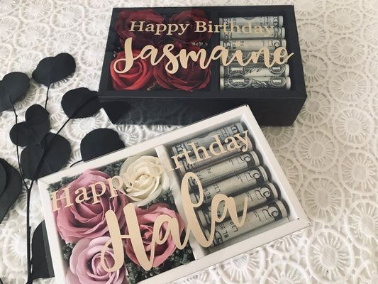 Money Box/Personalized Gifts/Gift Box /Wedding Cash Gift/Graduation Gifts/Cash Box/Birthday Gift/Gifts/Birthday Gifts For Her/Money Gift Box