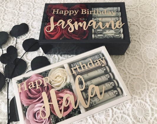 Money Box/Personalized Gifts/Gift Box /Wedding Cash Gift/Graduation Gifts/Cash Box/Birthday Gift/Gifts/Birthday Gifts For Her/Money Gift Box